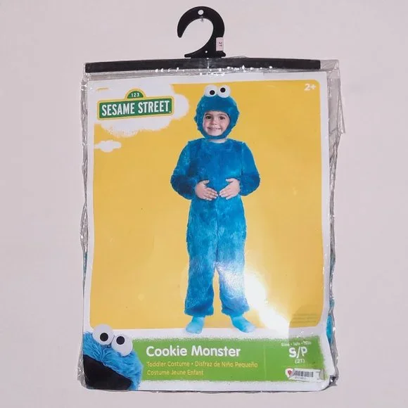 Cookie Monster Costume 2T Blue Unisex-Girls/Boys Costume + Pajamas - Picture 7 of 7